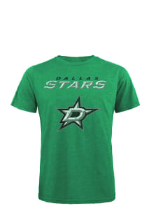 Dallas Stars Kelly Green Tri-Blend Wordmark Logo Short Sleeve Fashion T Shirt