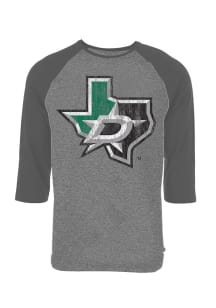 Dallas Stars Grey Tertiary Mark Raglan Long Sleeve Fashion T Shirt