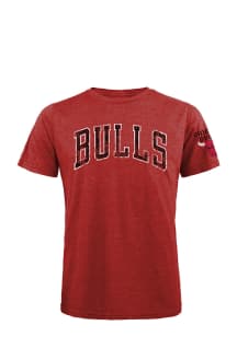 Chicago Bulls Red Wordmark Short Sleeve Fashion T Shirt