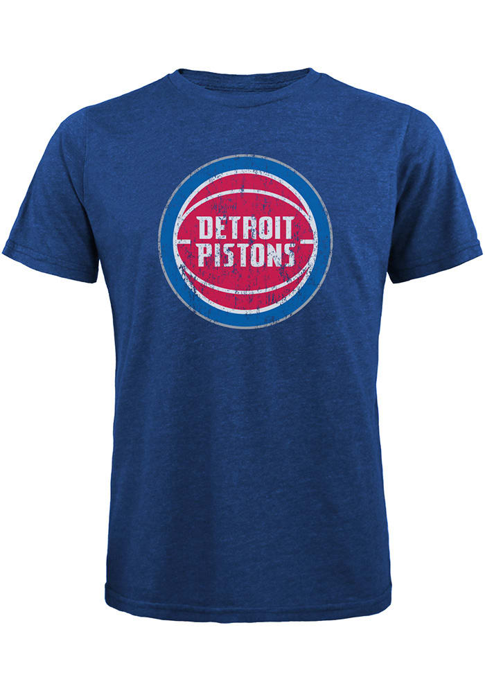 Detroit Pistons Blue Record Holder Short Sleeve Fashion Player T Shirt