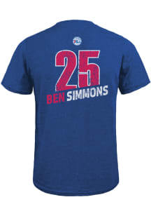 Ben Simmons Philadelphia 76ers Blue Record Holder Short Sleeve Fashion Player T Shirt