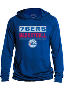 Philadelphia 76ers Mens Blue Game Time Fashion Hood