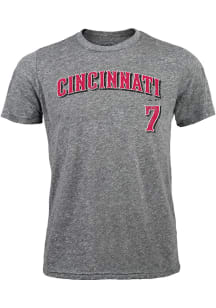 Eugenio Suarez Cincinnati Reds Grey Player Short Sleeve Fashion Player T Shirt