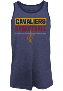 Cleveland Cavaliers Mens Navy Blue Game Time Short Sleeve Tank Top