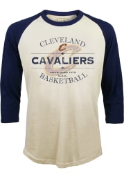 Cleveland Cavaliers White Vintage Long Sleeve Fashion T Shirt