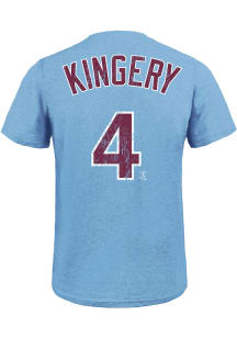 Scott Kingery Philadelphia Phillies Light Blue Name and Number Short Sleeve Fashion Player T Shi..