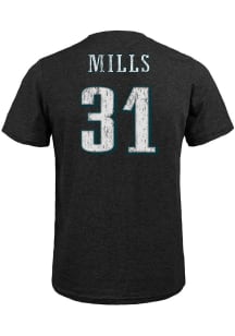 Jalen Mills Philadelphia Eagles Black Name And Number Short Sleeve Fashion Player T Shirt