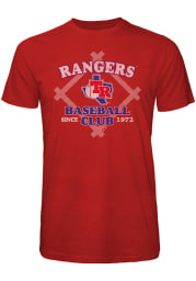 Texas Rangers Red Bases Loaded Short Sleeve Fashion T Shirt