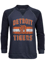 Detroit Tigers Mens Navy Blue Team Pride Long Sleeve Fashion Sweatshirt