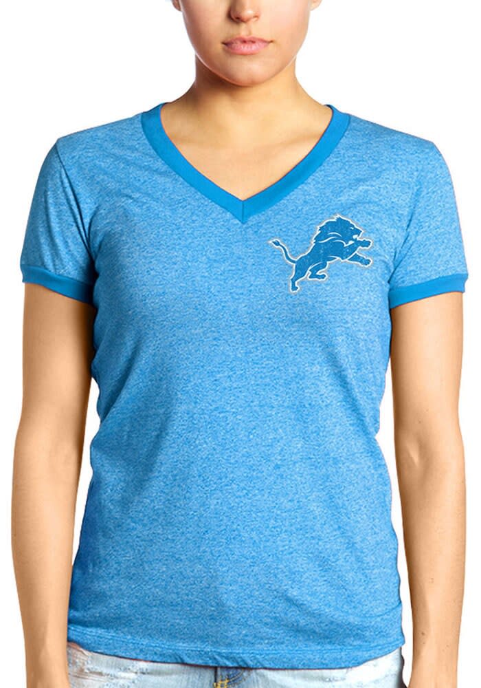 Nike Women's Detroit Lions Local Heather Grey Tri-Blend T-Shirt