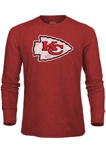 Kansas City Chiefs Red Primary Logo Long Sleeve Fashion T Shirt