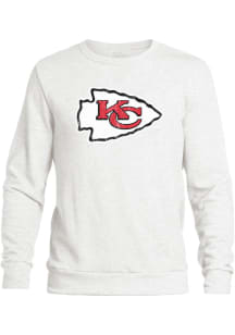 Kansas City Chiefs Mens White Primary Logo Long Sleeve Fashion Sweatshirt