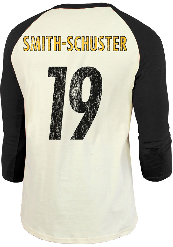 JuJu Smith-Schuster Pittsburgh Steelers Black Primary Name And Number Long Sleeve Player T Shirt