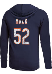 Khalil Mack Chicago Bears Mens Navy Blue Primary Name And Number Player Hood