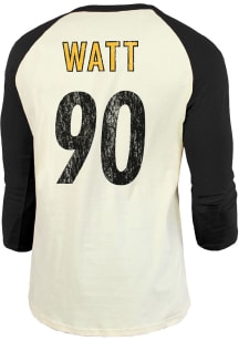 TJ Watt Pittsburgh Steelers Black Primary Name And Number Long Sleeve Player T Shirt