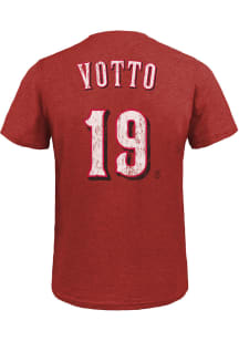 Joey Votto Cincinnati Reds Red Name And Number Short Sleeve Fashion Player T Shirt