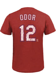 Rougned Odor Texas Rangers Red Name And Number Short Sleeve Fashion Player T Shirt