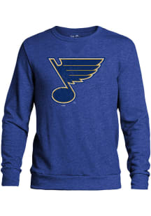St Louis Blues Mens Blue Primary Logo Long Sleeve Fashion Sweatshirt