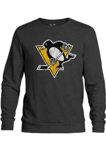 Pittsburgh Penguins Mens Black Primary Logo Long Sleeve Fashion Sweatshirt