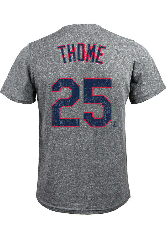 Jim Thome Cleveland Guardians Navy Blue Coop Name and Number Short Sleeve  Player T Shirt