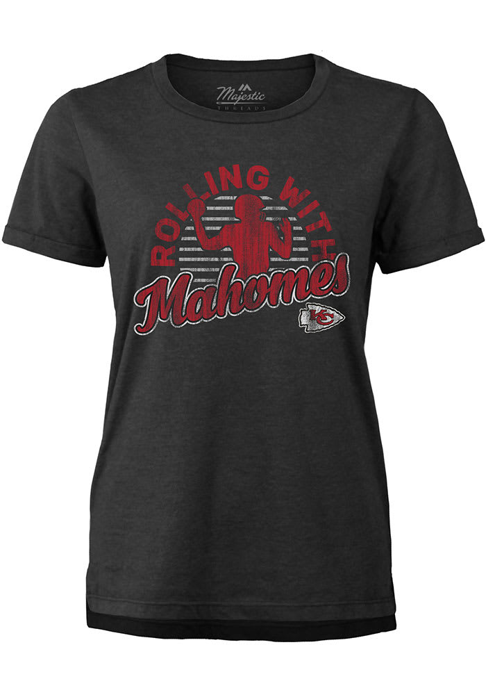 Women's Majestic Threads Patrick Mahomes Black Kansas City