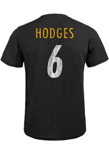 Devlin Hodges Pittsburgh Steelers Black Name And Number Short Sleeve Fashion Player T Shirt
