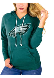 Philadelphia Eagles Womens Midnight Green Primary Logo Hooded Sweatshirt