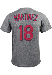 Carlos Martinez St Louis Cardinals Grey Name and Number Short Sleeve Fashion Player T Shirt