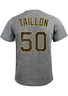 Jameson Taillon  Pittsburgh Pirates Grey Name and Number Short Sleeve Fashion Player T Shirt
