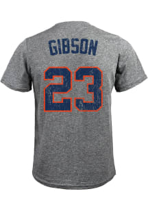 Kirk Gibson Detroit Tigers Grey Name And Number Short Sleeve Fashion Player T Shirt