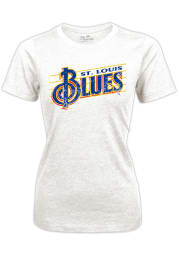 St Louis Blues Womens Retro Wordmark Short Sleeve T-Shirt