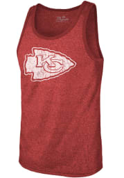 Kansas City Chiefs Mens Red Tonal Logo Short Sleeve Tank Top