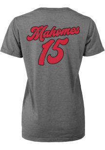 Patrick Mahomes Kansas City Chiefs Womens Grey Boyfriend Player T-Shirt