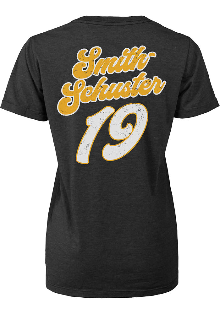 JuJu Smith-Schuster Pittsburgh Steelers Womens Black Boyfriend Player T-Shirt