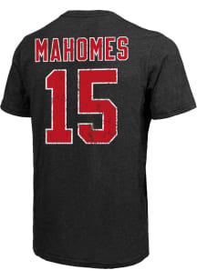 Patrick Mahomes Kansas City Chiefs Black Name and Number Short Sleeve Fashion Player T Shirt