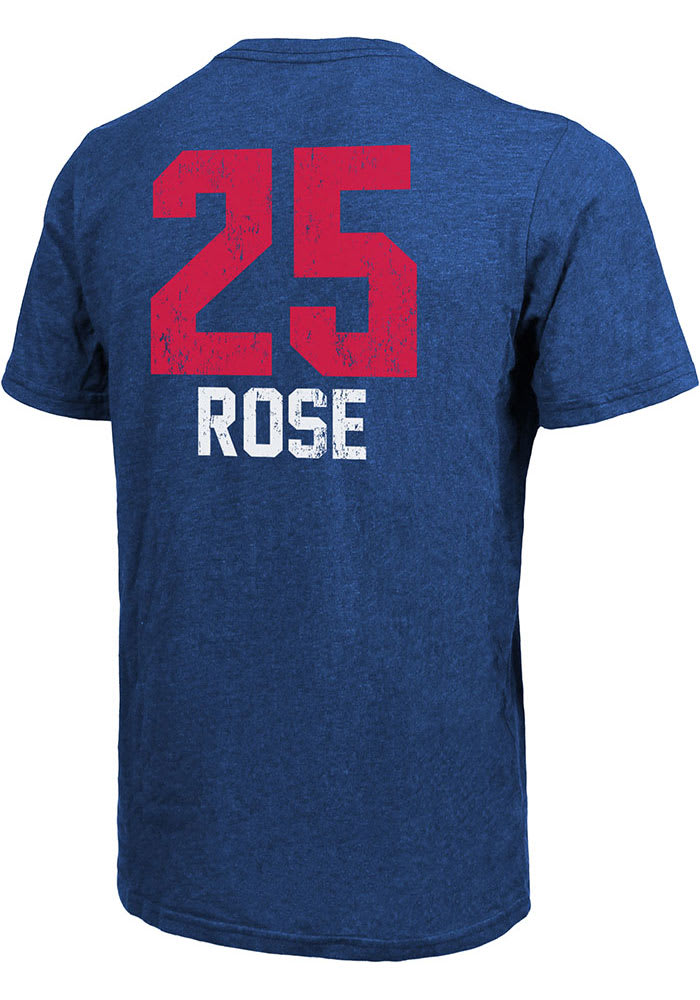 Derrick Rose Detroit Pistons Blue Aldo Short Sleeve Fashion Player T Shirt