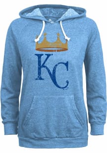 Kansas City Royals Womens Light Blue Alt Logo Hooded Sweatshirt