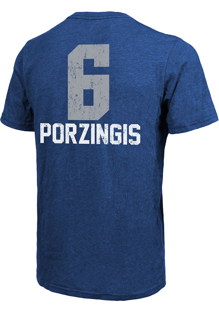 Kristaps Porzingis Dallas Mavericks Blue Aldo Short Sleeve Fashion Player T Shirt