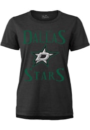Dallas Stars Womens Black Triblend Short Sleeve T-Shirt