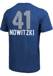 Dirk Nowitzki Dallas Mavericks Blue Aldo Short Sleeve Fashion Player T Shirt