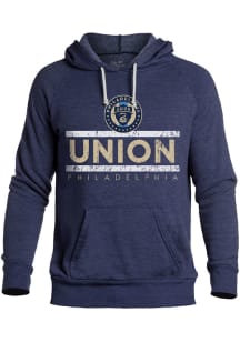 Philadelphia Union Mens Navy Blue SIDELINE Fashion Hood