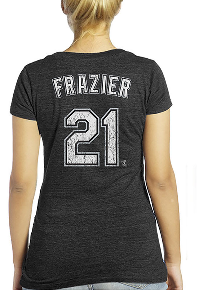 Todd Frazier Chicago White Sox Womens Black Womens Triblend V-Neck Player T-Shirt