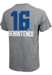 Andrew Benintendi Kansas City Royals Grey Name And Number Short Sleeve Fashion Player T Shirt