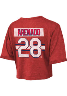 Nolan Arenado St Louis Cardinals Womens Red Hard hit Player T-Shirt