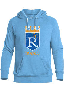 Kansas City Royals Mens Light Blue Coop Logo Fashion Hood