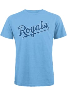 Kansas City Royals Light Blue Alt Wordmark Short Sleeve Fashion T Shirt