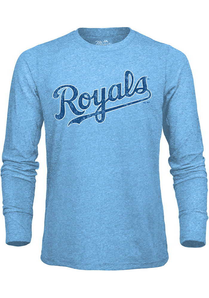 Nike Kansas City Royals Grey Coop Henley Short Sleeve Fashion T