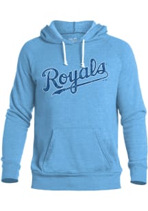 Kansas City Royals Mens Light Blue Alt Wordmark Fashion Hood