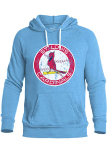 St Louis Cardinals Mens Light Blue Coop Logo Fashion Hood