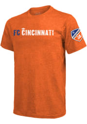 FC Cincinnati Orange Wordmark Short Sleeve Fashion T Shirt